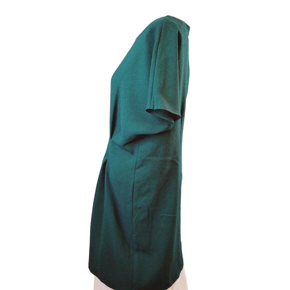 Asos Design 12 Dress Women pleated zipper texture round neck long-sleeved - Picture 3 of 12